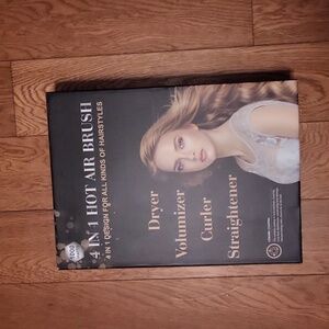 Hair 4 in One Hot Air Brush Dryer Volumizer Curler Straightener  NEW Free Ship